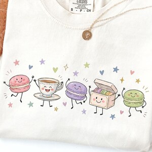 Macaron Lover PNG | Food Doodle Crew | Cute Pastel Macaron PNG | French Bakery Sublimation | Macaron Lover Shirt Design