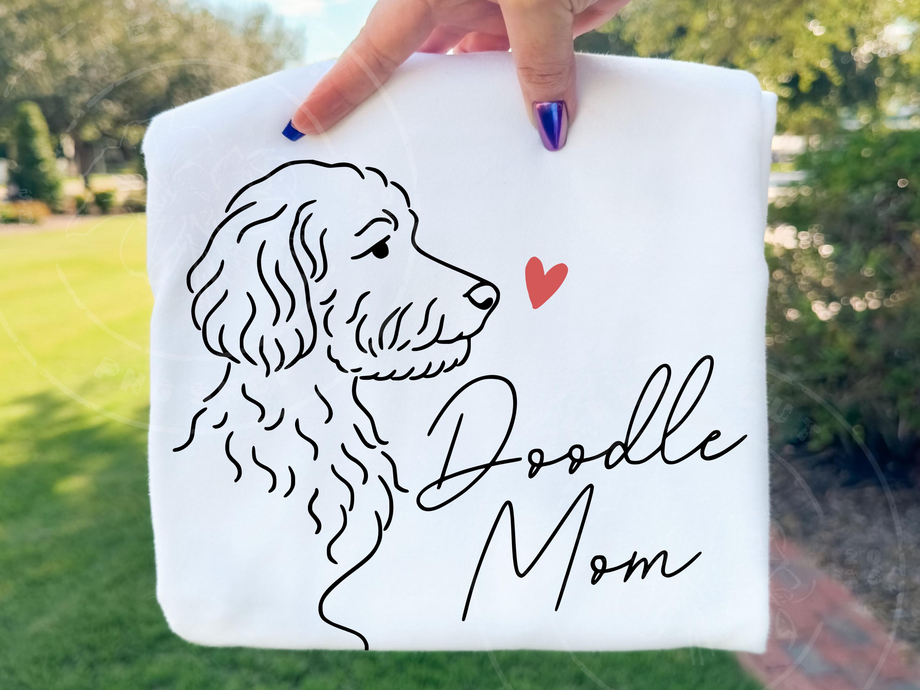 Doodle Mom Line Art PNG SVG | Goldendoodle Labradoodle Dog Mom Design ...