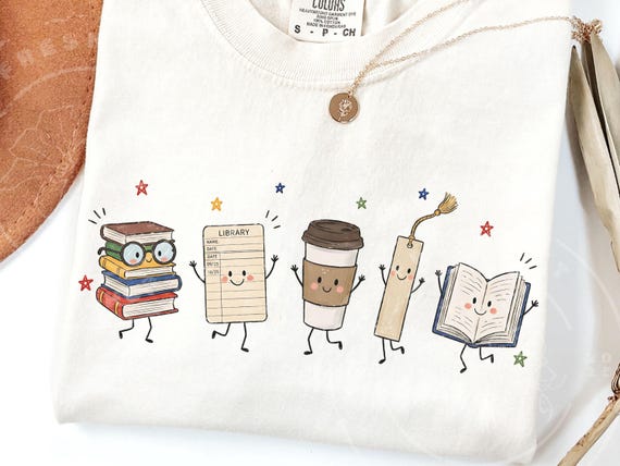 Library Crew PNG, Librarian Shirt Design, Library Doodle Graphic, Book Lover Sublimation, School Librarian Gift Idea