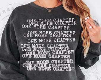 Un altro capitolo PNG / Design maglietta per amanti dei libri / Grafica felpa per lettori / Abbigliamento da lettori SVG