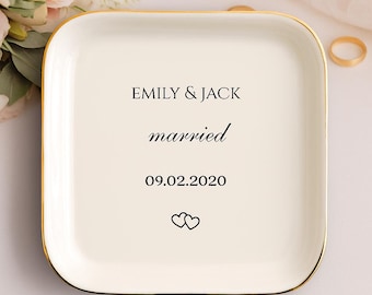 Wedding Gifts for Couple, Custom Ring Dish, Personalized Ring Dish, Couples Gift, Bridal Shower Gift, Personalized Wedding Gift for Bride