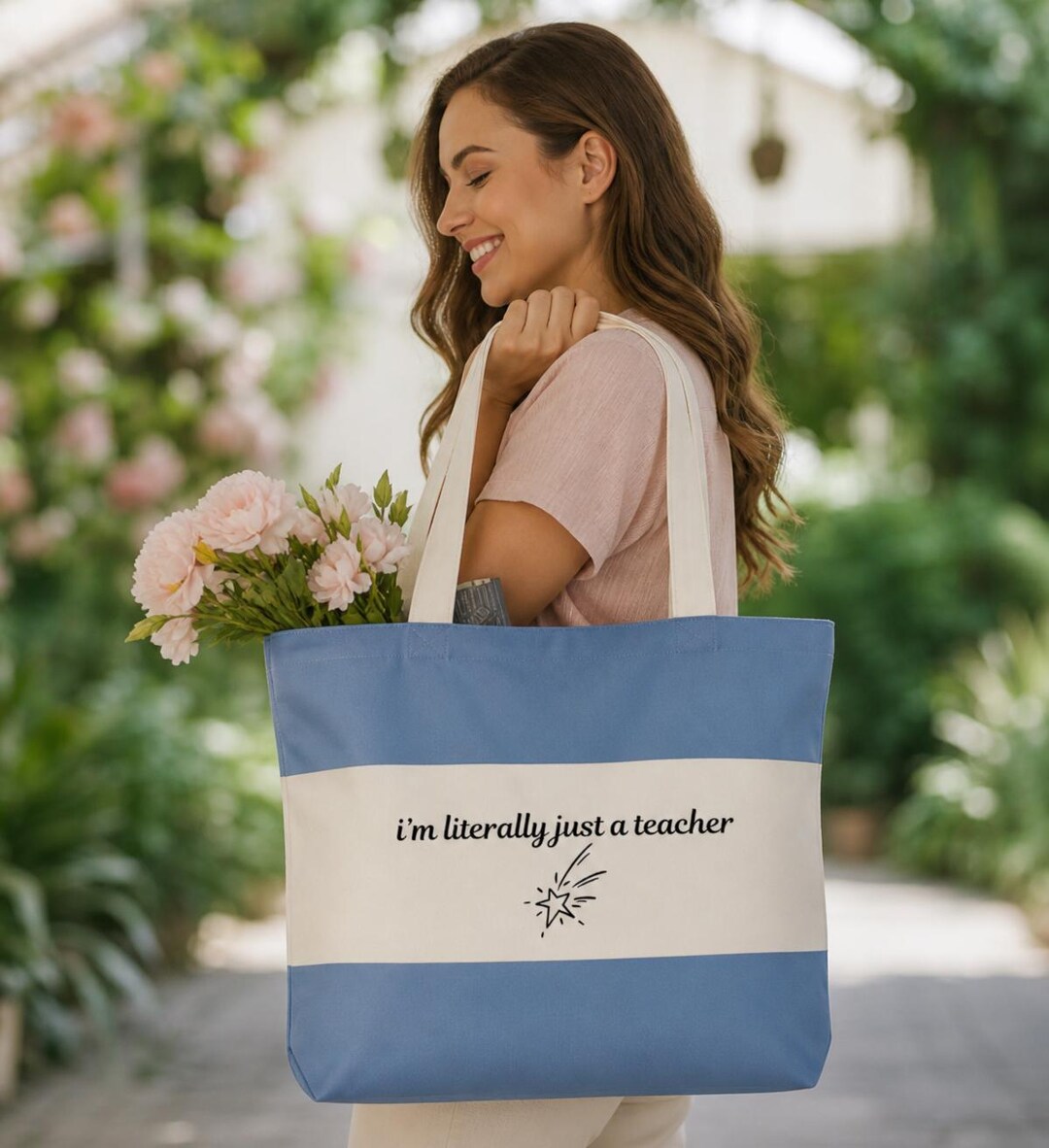 Teacher Tote Bag, Teacher Appreciation Gift, Canvas Bag for Educators ...