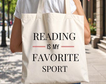 Library Cotton Tote Bag, Booklover Gift, Librarian Cotton Tote, Reader Gift, Eco Friendly and Reusable Shoulder Tote, Gift for Book Lover