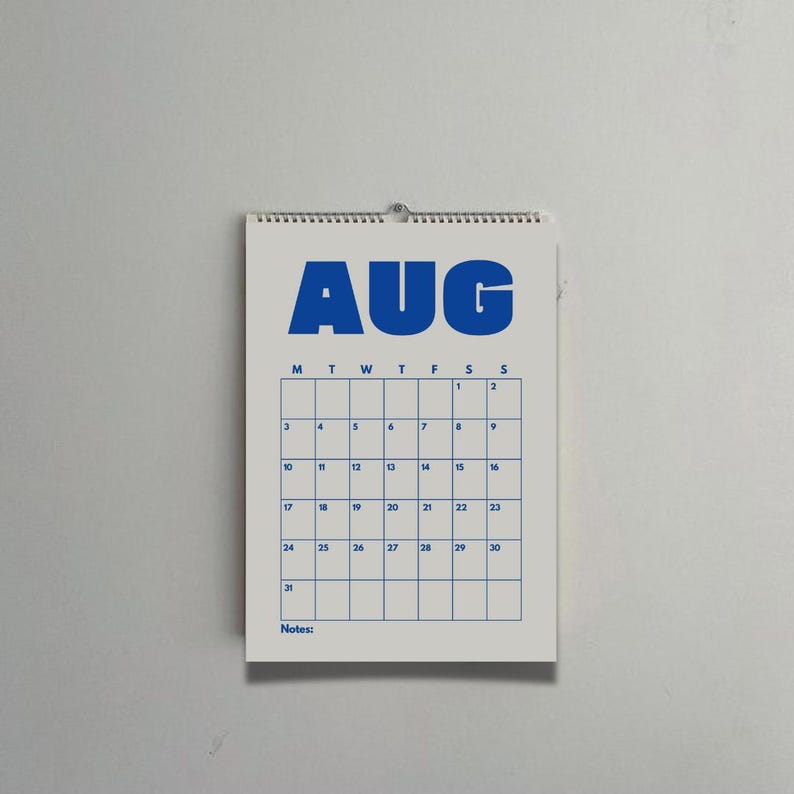 Calendrier 2026 imprimable | Téléchargement PDF | Modèle d'agenda annuel | Calendrier pour la maison et le bureau | A4 image 7