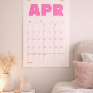 Calendrier 2026 imprimable | Téléchargement PDF | Modèle d'agenda annuel | Calendrier pour la maison et le bureau | A4 image 4