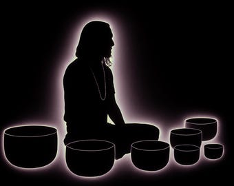 Kronchakra ljudbad | Kristall klangskålsmeditation MP3 | Samband och uppvaknande | Chakrahelande frekvens | Terrestriska vibbar
