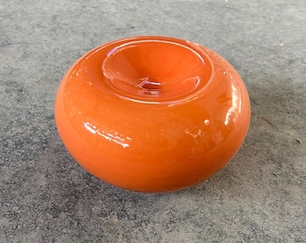 Tierurne S 1Liter – orange – Keramik Ascheurne handgemacht SOUL