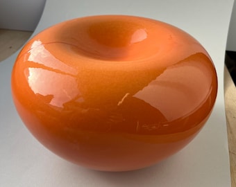Tierurne L 6Liter – orange – handgemacht Keramik Ascheurne SOUL