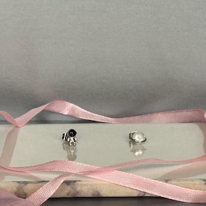 Astronaut Sterling Silver Stud Earrings - Space Planet Opal Women’s Jewellery  (6mm)