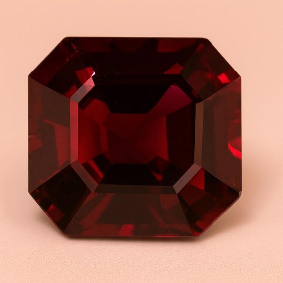 10.40Ct Natural Octagon Red Ruby, Untreated Loose Gemstone