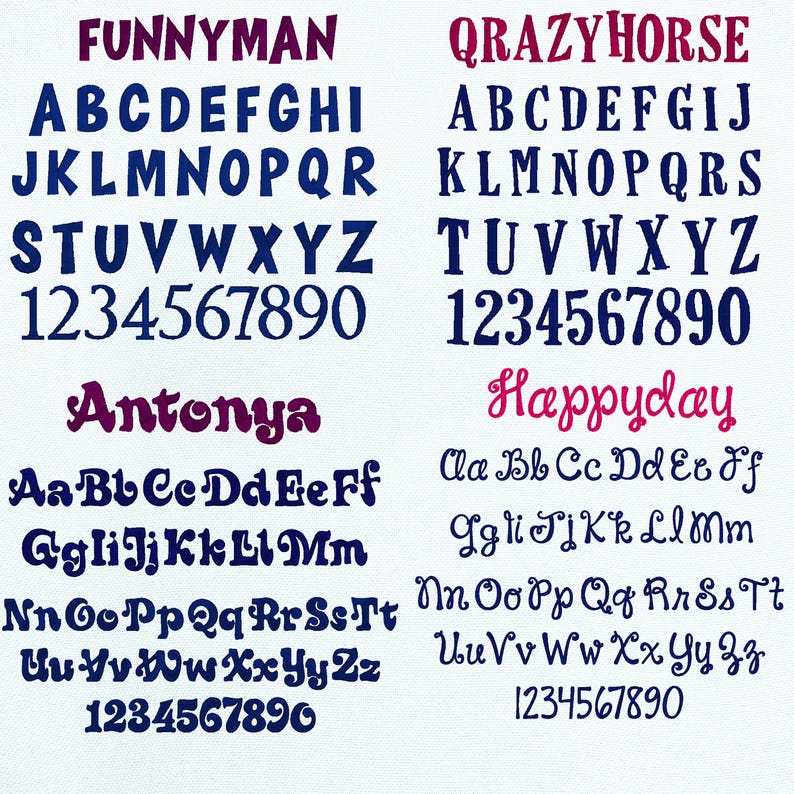 Embroidery Fonts PES, 55 PES Font Bundle, PES Font, Machine Fonts ...