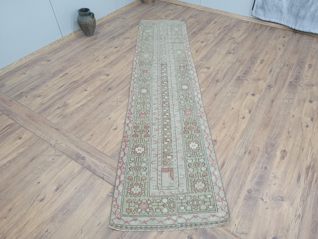Turkish Patchwork Rugs Handmade Wool Runner Rug, Turkish Anatolian Patchwork Entryway Carpet ...