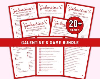 Galentine's Party Games, Galentines Games, Galentines Game Bundle, Printable Galentines Games Galentine Games Night for Adults Fun Valentine