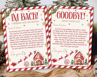 Editable Elf Arrival Letter, Elf Welcome Letter, First time Elf Arrival Letter, Elf Goodbye Letter, First time Elf Arrival,Elf Kit Printable