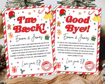 Editable Elf Arrival Letter, Elf Welcome Letter, First time Elf Arrival Letter, Elf Goodbye Letter, First time Elf Arrival,Elf Kit Printable
