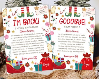 Editable Elf Arrival Letter, Elf Welcome Letter, First time Elf Arrival Letter, Elf Goodbye Letter, First time Elf Arrival,Elf Kit Printable