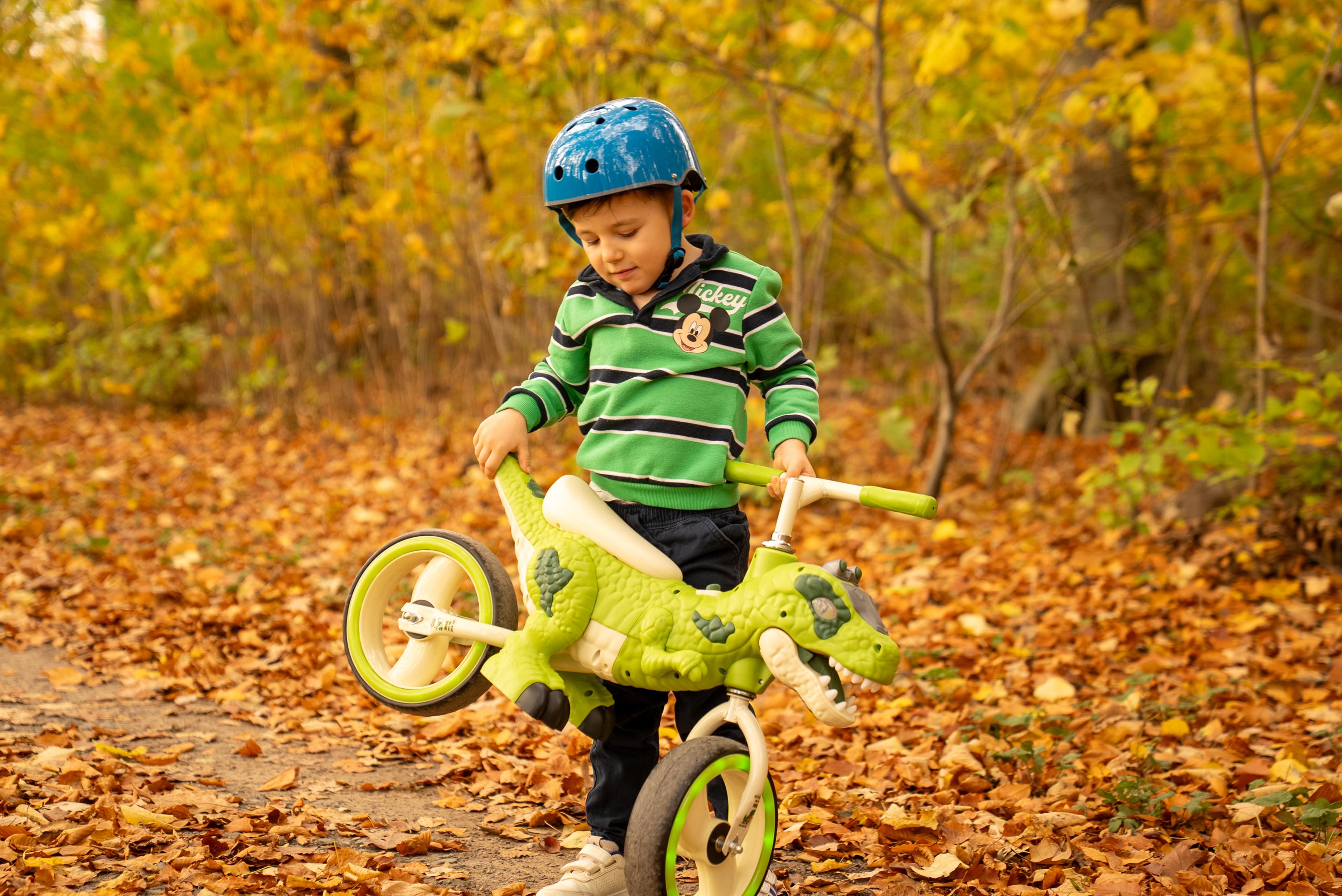 Dino-driver XXL T-REX Dinosaur 3D Balance Bike With LED Tires and Sound ...