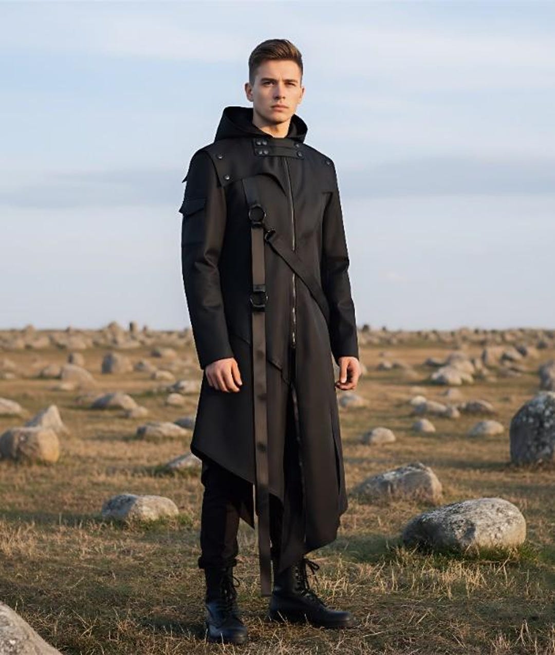 【 Urban unique 】 high-neck strap coat il_1080xN.7338252671_pyas.jpg