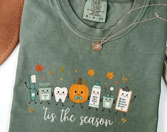 Dentist Gift for Dental Assistant Halloween Outfit for Dental Office Receptionist Fall Shirt for Thanksgiving Dental Office Gift Idea