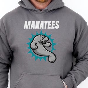 Manatees Football Team Hoodie | Manatees Logo Sweatshirt | Gamer Lover Gift