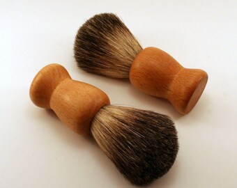 Badger Shaving Brush with Wood Handle #EtsyGifts # etsy success