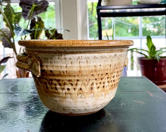 Vintage Studio Pottery Stoneware Serving, Fruit or Mixing Bowl - Small Bowl, Handmade, Wheel Thrown, Rustic, Popcorn Bowl, Gift, Ceramic