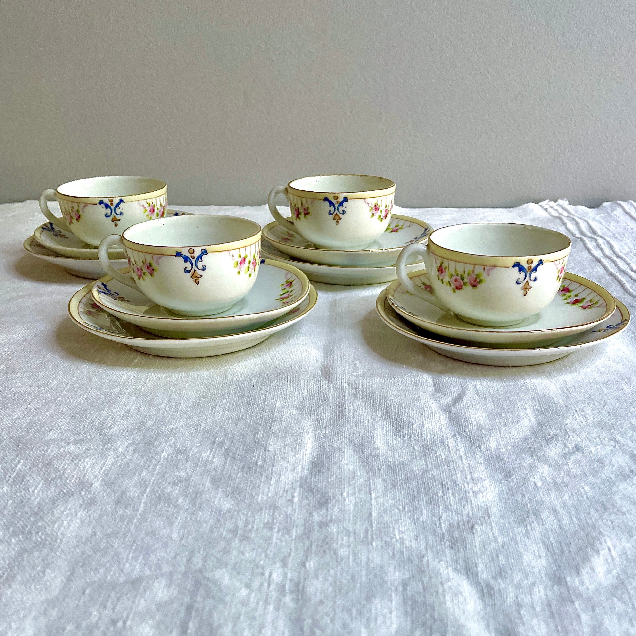 Nippon Antique Child's Tea Set, 15-piece, Hand-painted Nippon Antique Child's Tea Set, 15-piece, Hand-painted