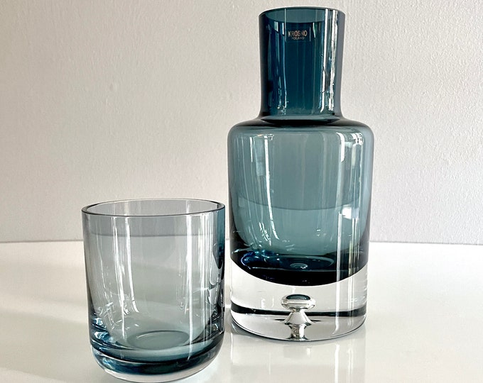 Krosno Crystal Nightstand or Bedside Table Water Decanter, Carafe W
