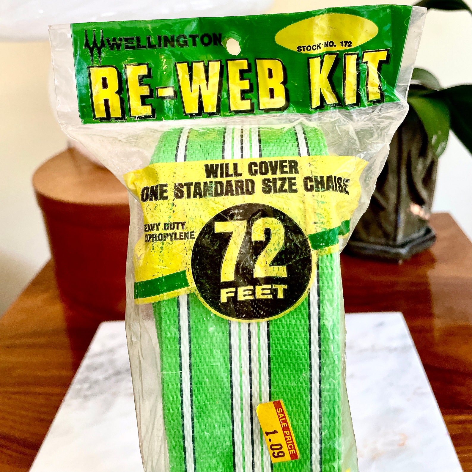 Vintage Webbing for Aluminum Lawn Chair Re Web Kit 72 Feet Etsy