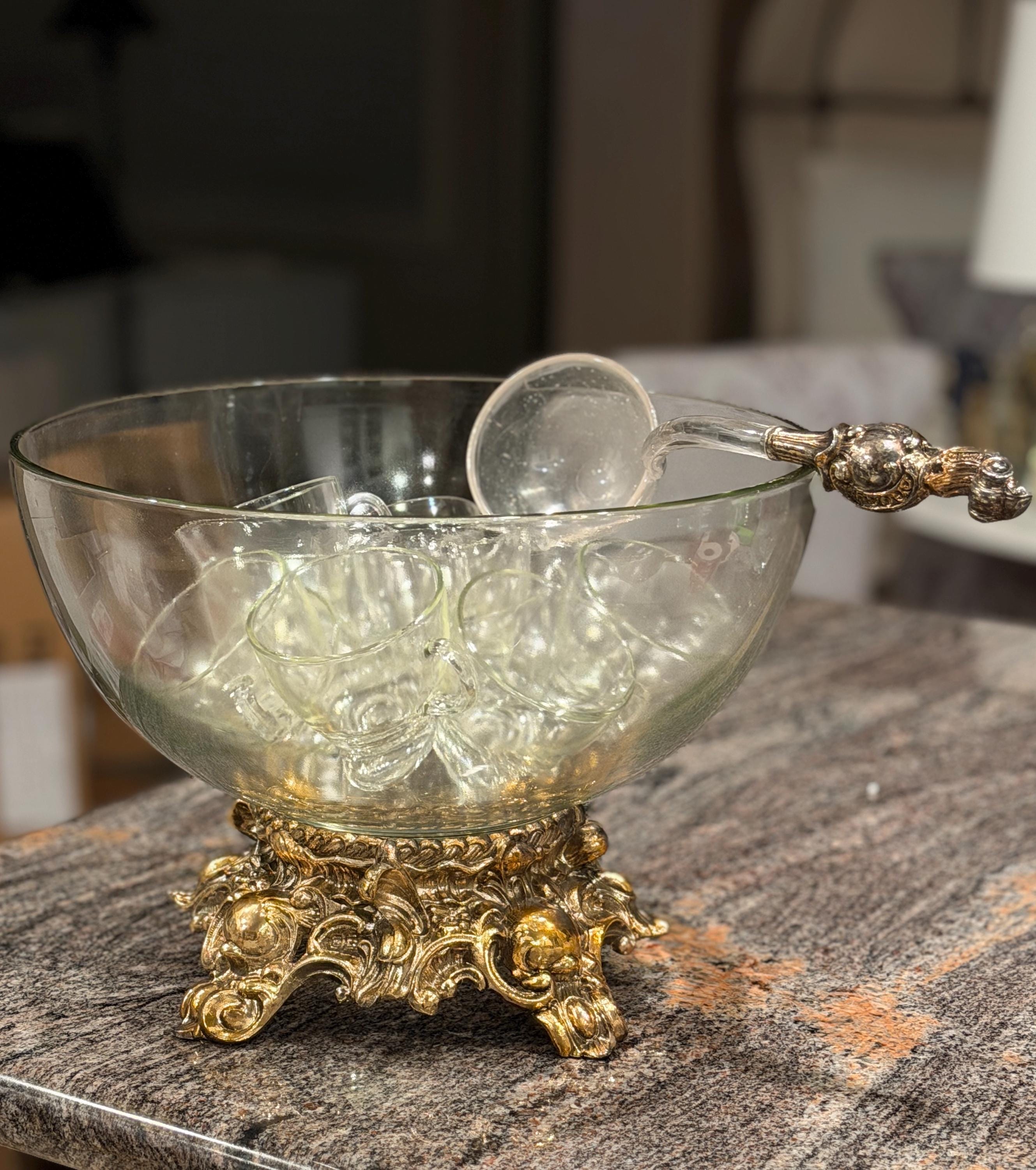 【英国】 ライオンのセンターピース / パンチボウル　直径21cm Pitman Dreitzer Punch Bowl - Etsy