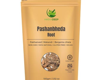 Pashanbheda Root / Powder | Bergenia ciliata | Natural Dried Root | Herbal