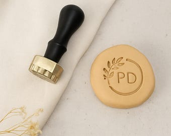 Personalisierte Keramik Stempel, benutzerdefinierte Messing Clay Stamp für Potter