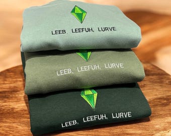 Simlish Gaming Sweatshirt, Sims Plumbob, Gamer Jumper