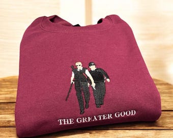 Hot Fuzz Funny Film Embroidered Sweatshirt Or Hoodie.