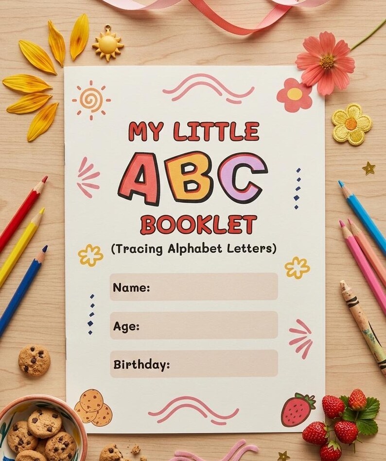 Small Abc Workheet ABC Tracing Booklet, Alphabet Worksheets for Toddlers, Kindergarten ...