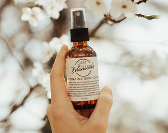 Organic Hydrosol Toner: Niacinamide, Aloe, Rose, Hydrating Skin Tonic