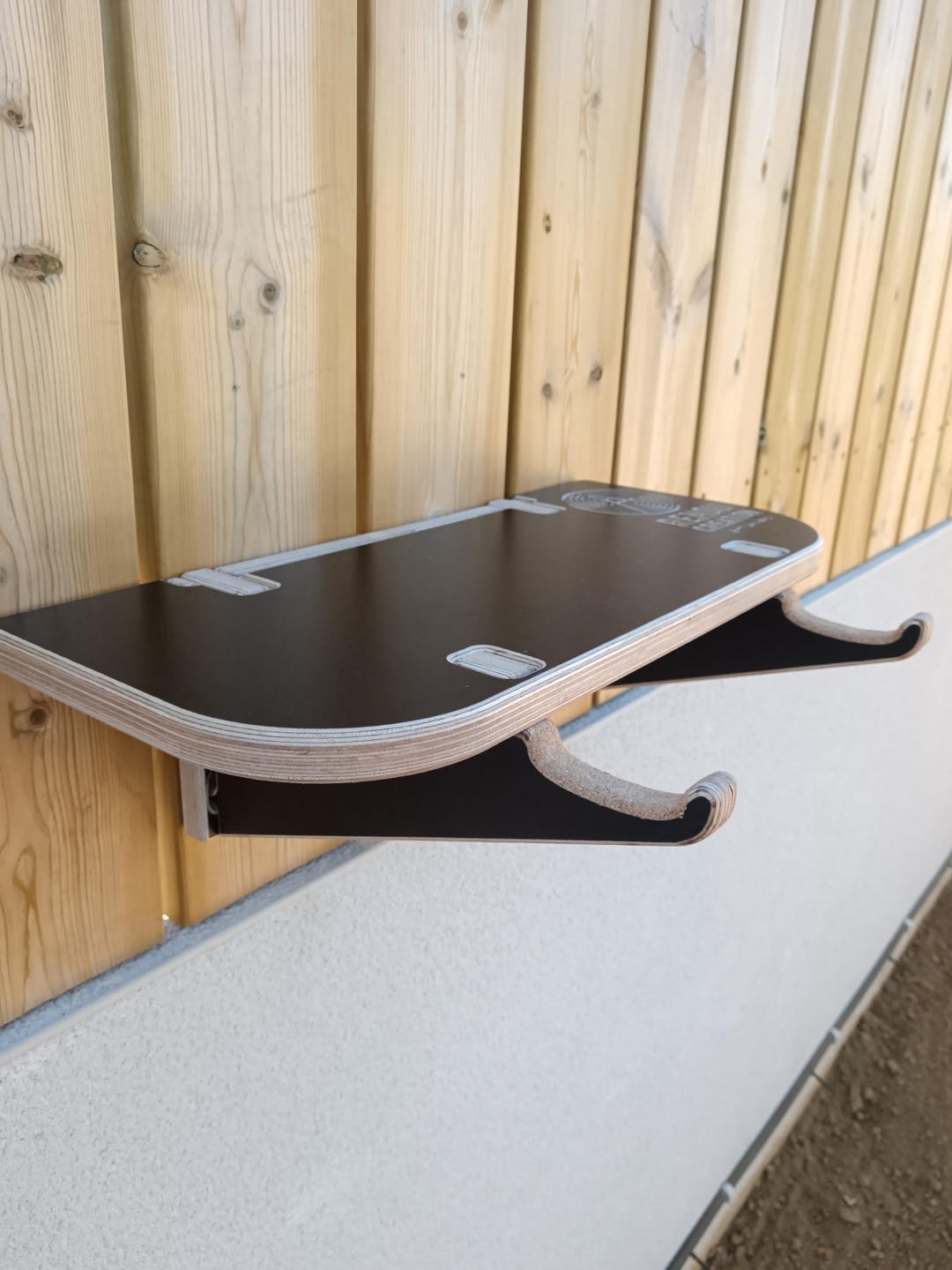 Customizable Wooden Wall Bike Rack | Epoxy Resin Engraving | Designer ...