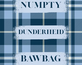 Scottish Words Print 8.5" x 11"