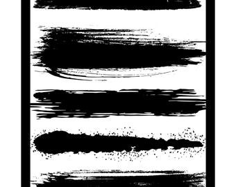 Black Lines 1. 2 piece set, 18 x 24 wall art. Digital print