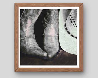 Cowboy2. 18x18 Wall print
