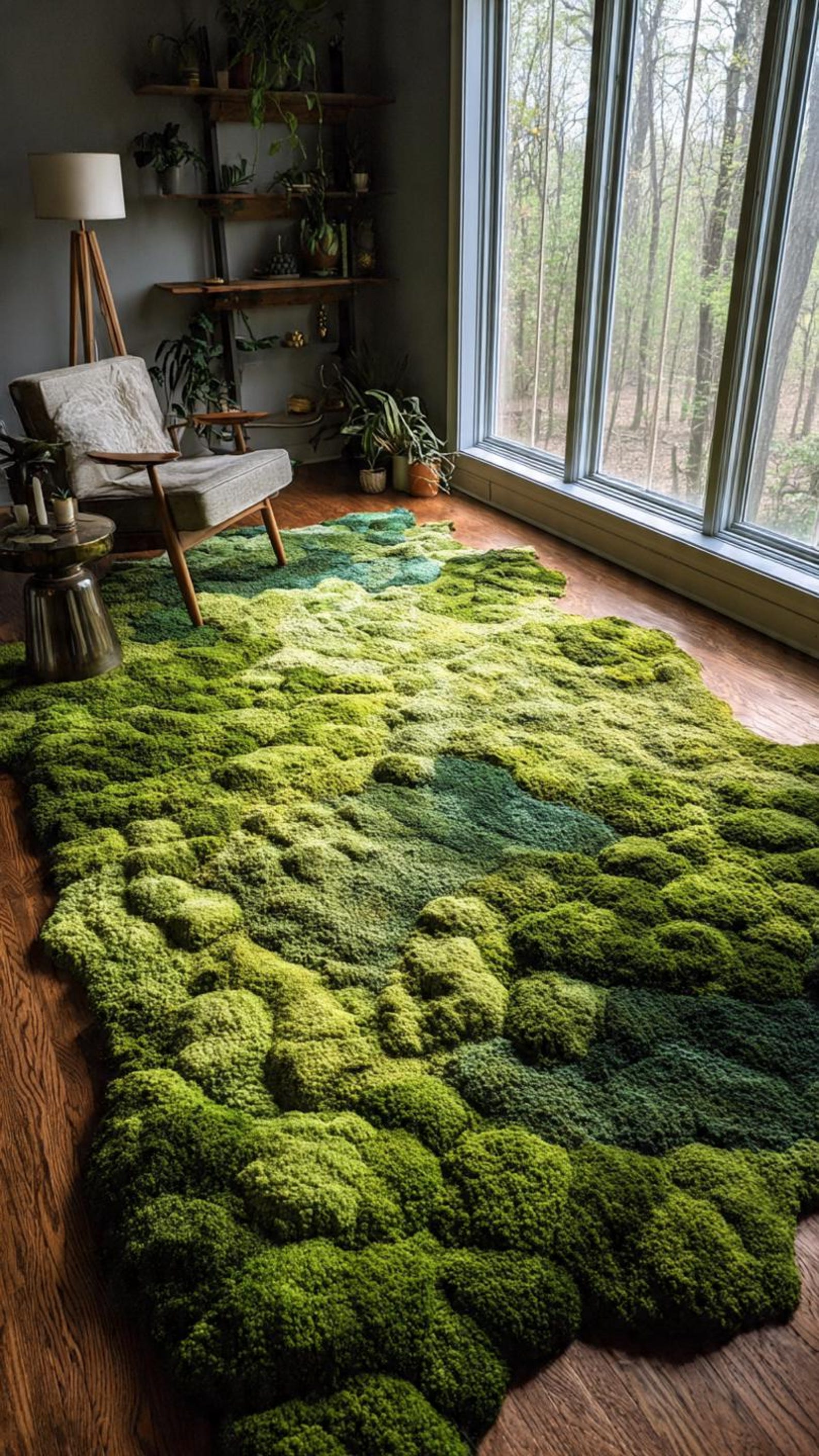 Moss grass Tufted Rug: 3D Pebble bubble Design, Nature-Inspired Floor Decor - 8x10FEET 240X300 CM