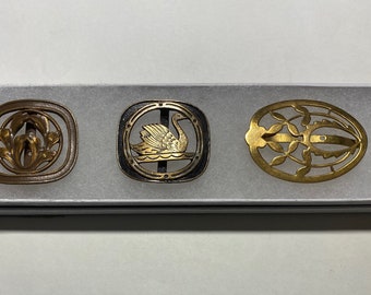 3 Intricate Vintage Belt Buckles With an Art Deco Vibe