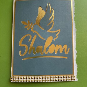 Shalom Peace Dove Card Fits all Occasions