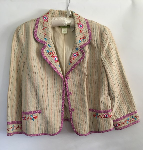 sigrid olsen cream jacket - Gem