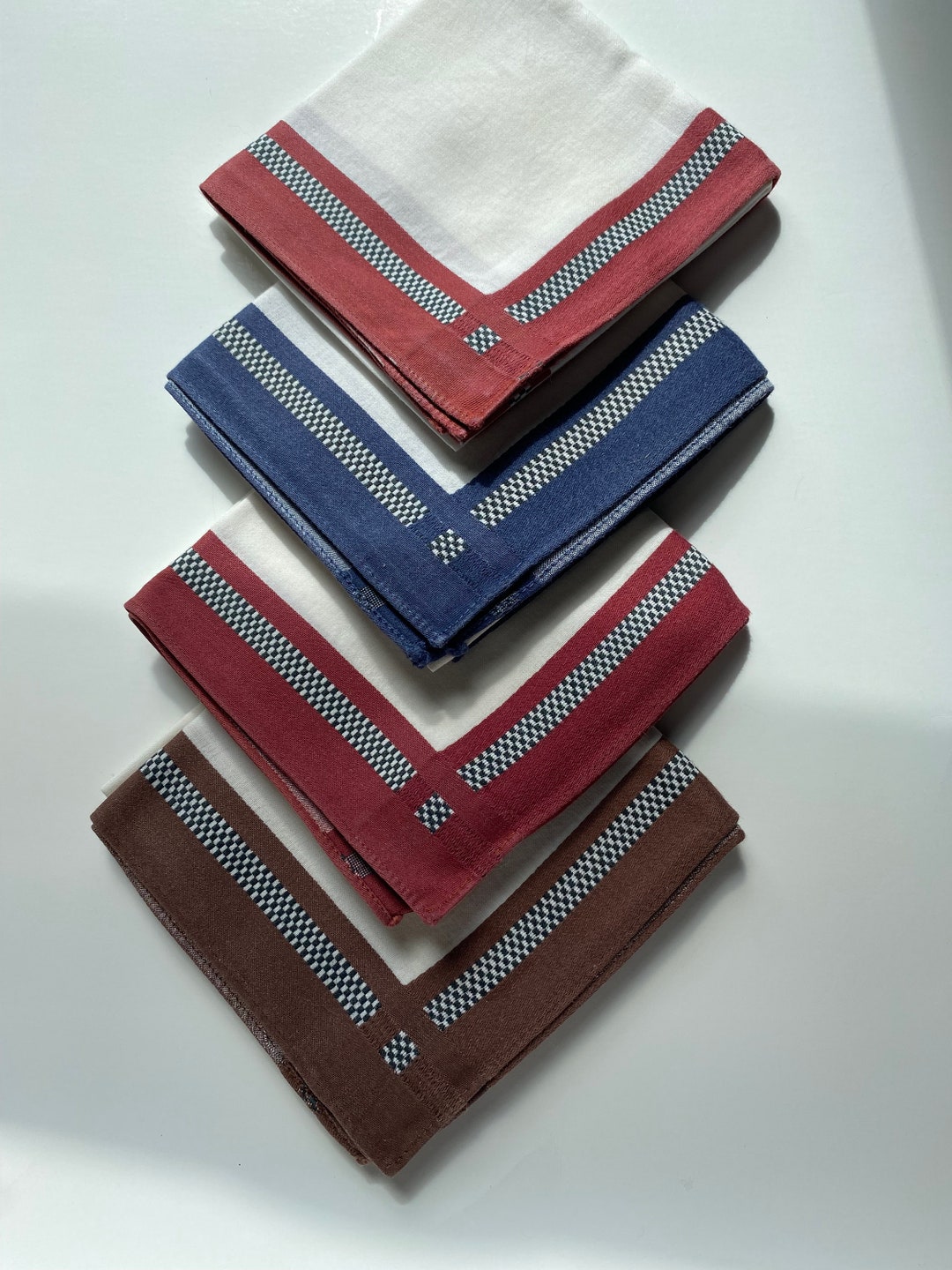 Mens Fine Cotton New Vintage Handkerchiefs Choose Any 2 Etsy