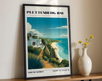 Plettenberg Bay Wall Art, South Africa Print, Travel Poster, Travel Gift