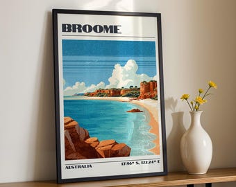 Broome Wall Art, Australia Print, Travel Poster, Travel Gift