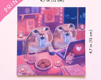 Affiche Chats Baveux pour Gamers Confortables | Peinture de chat, Art félin, Chat Mème, Chat Mignon, Cadeau pour les Amoureux des Chats, Affiche Chat, Chat Baveur, Ambiance Gaming Confortable