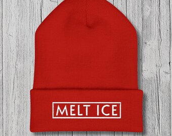 Melt ICE Protest Hat, Abolish ICE Winter Hat, Support Immigrants Activist Hat, Support Minnesota, Red Protest Hat Abolish ICE Anti Trump Hat