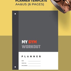 Gym Workout Planner | Fitness Tracker | Training Program Template